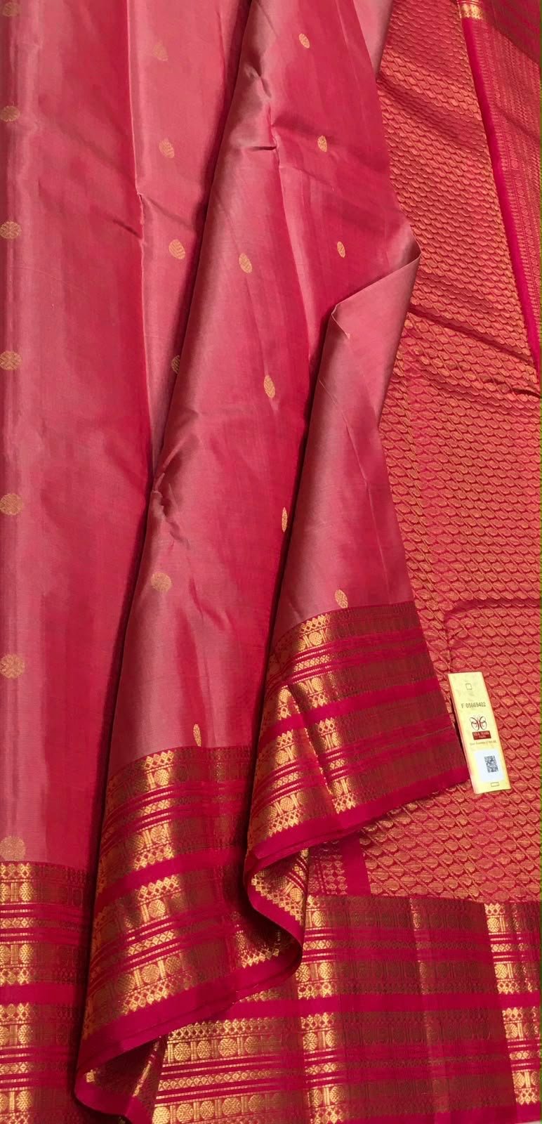 Malhar Muse — Pink Kanchipuram Silk Saree — photo 1
