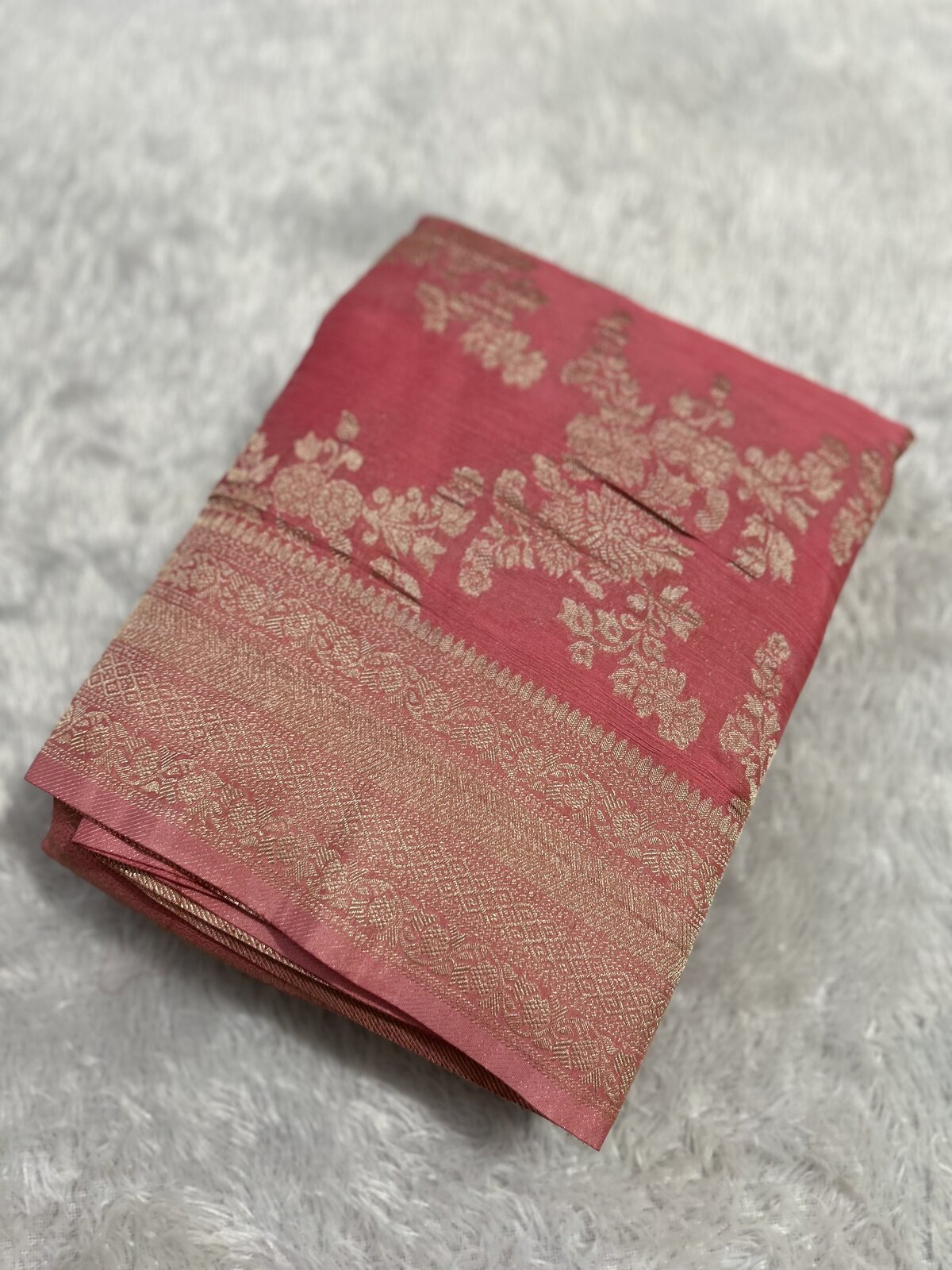 Manasa Charm — Peach Banarasi Georgette Saree — photo 1