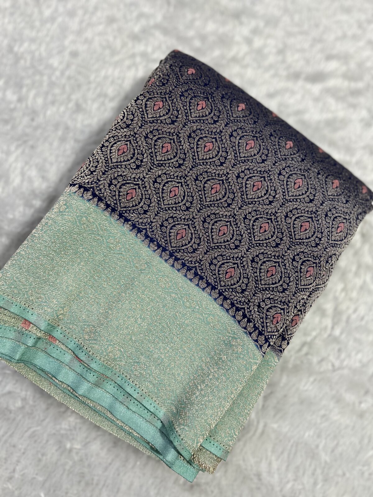 Naina Elegance — Mix Banarasi Georgette Saree — photo 1