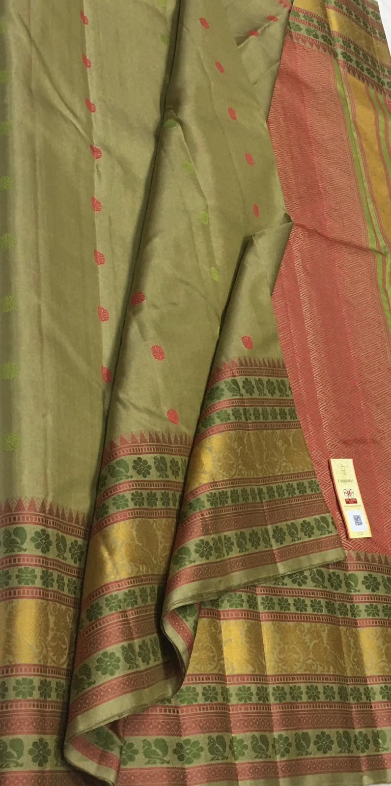 Padma Grace — Mustard Yellow Kanchipuram Silk Saree — photo 1