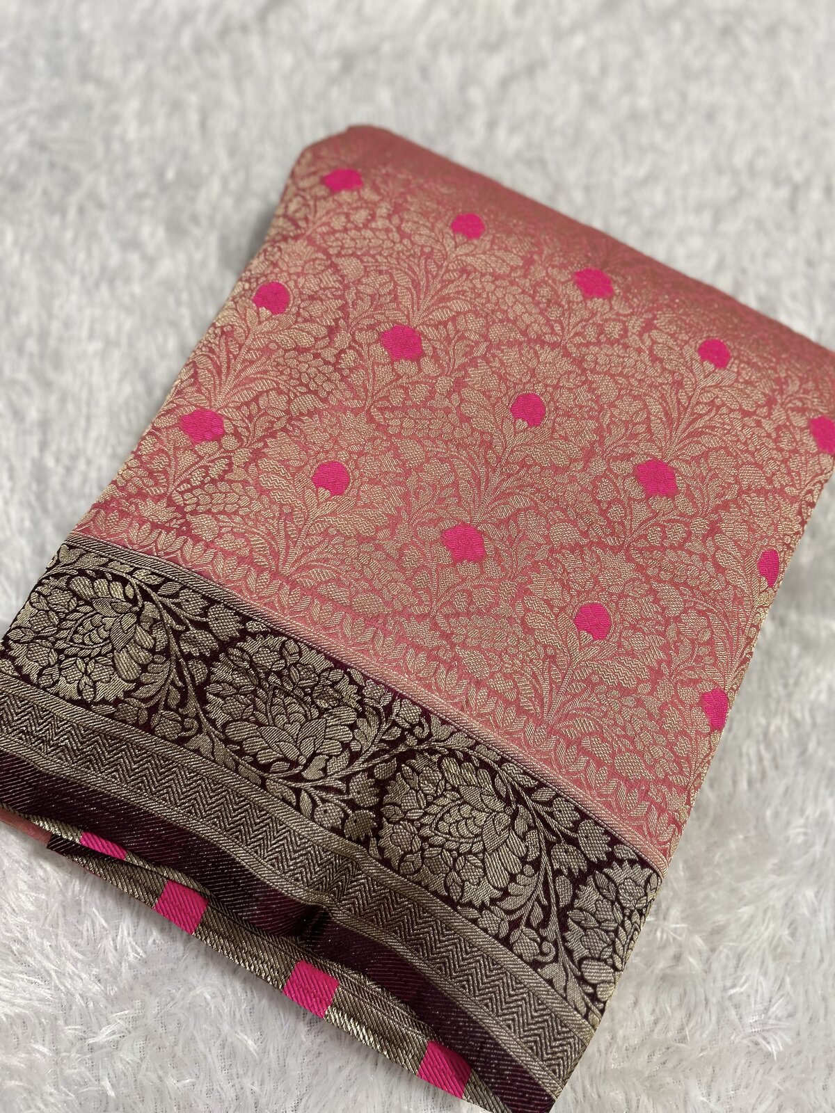 Trisha's Vow — Pink Banarasi Georgette Saree — photo 1