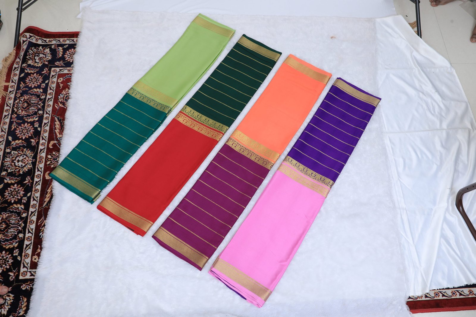 Half and Half Shashi - Pure Mysore Crepe Silk Saree - Image 6