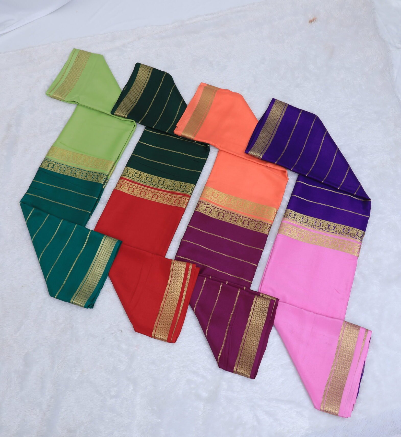Half and Half Shashi - Pure Mysore Crepe Silk Saree