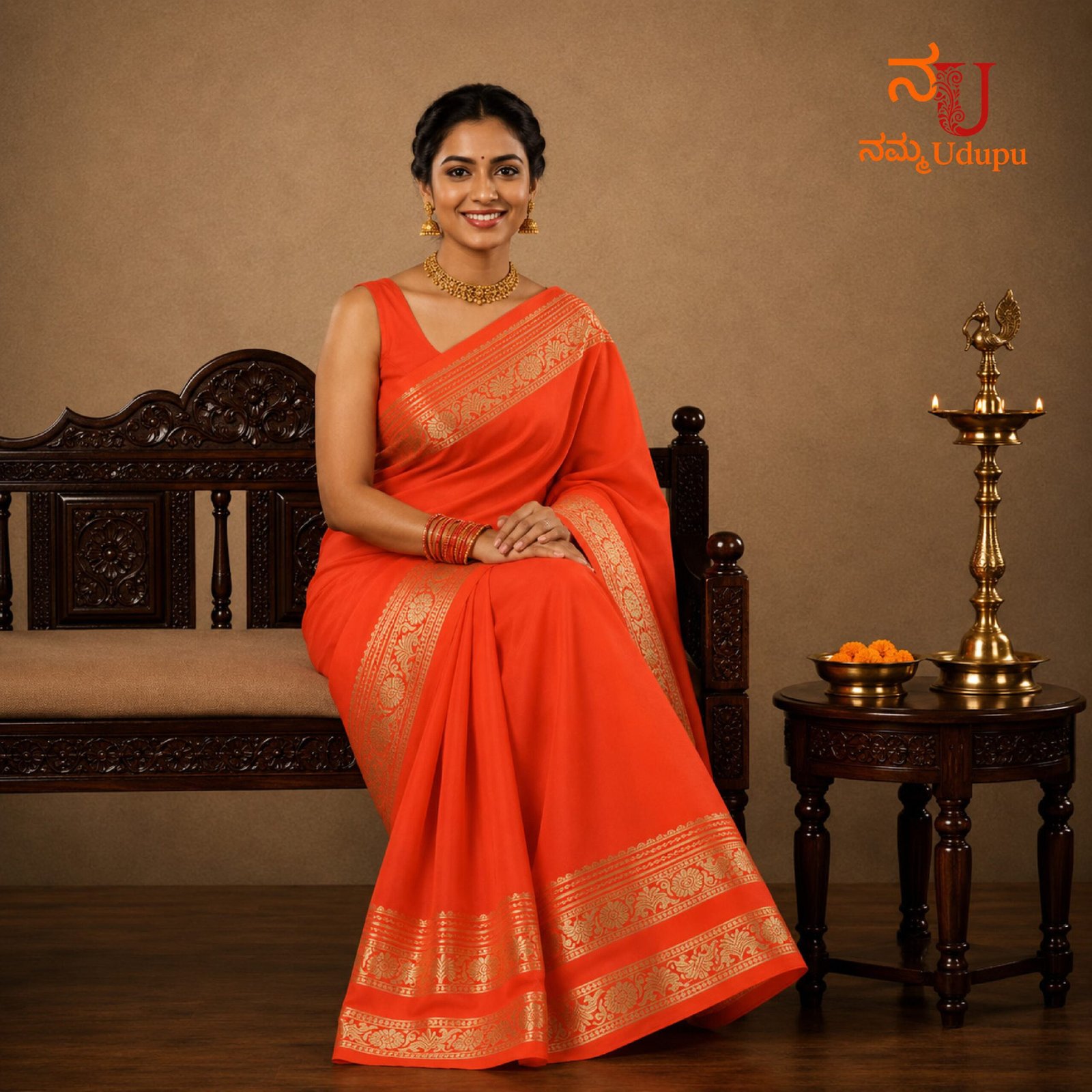 Poornima - Pure Mysore Crepe Silk Saree - Image 5